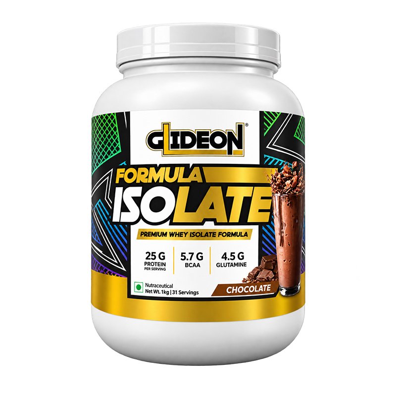 Glideon whey isolate protein supplement bottle