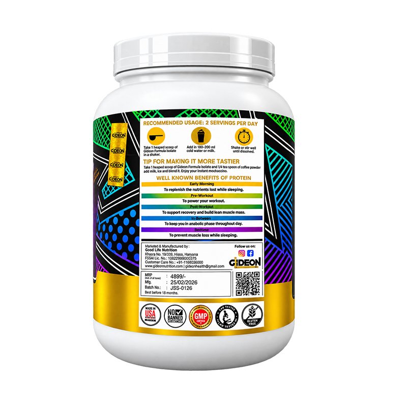 Glideon Isolate Protein supplement bottle