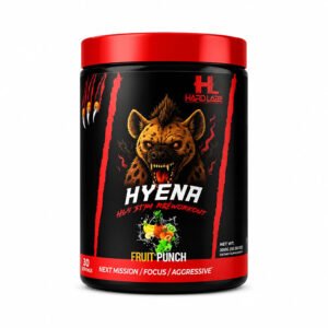 Hard Labs HYENA High-Stimulant Pre-Workout 60 Servings for energy, focus, strength, endurance, and intense workouts