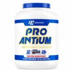 RC Pro Antium whey protein supplement powder container