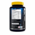 Dietary supplement bottle displaying the Supplement Facts panel, ingredients, and product information label.