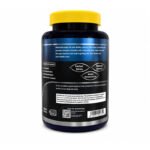 Back view of VB Nutrition Milk Thistle supplement bottle showing the Supplement Facts panel, ingredients, directions for use, barcode, and manufacturer information