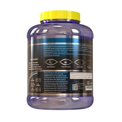 Vitablish Thunder Whey Protein container, side view