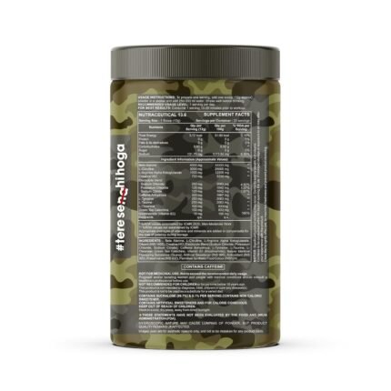 Big Flex Nuke Pre-Workout Guava supplement back right view