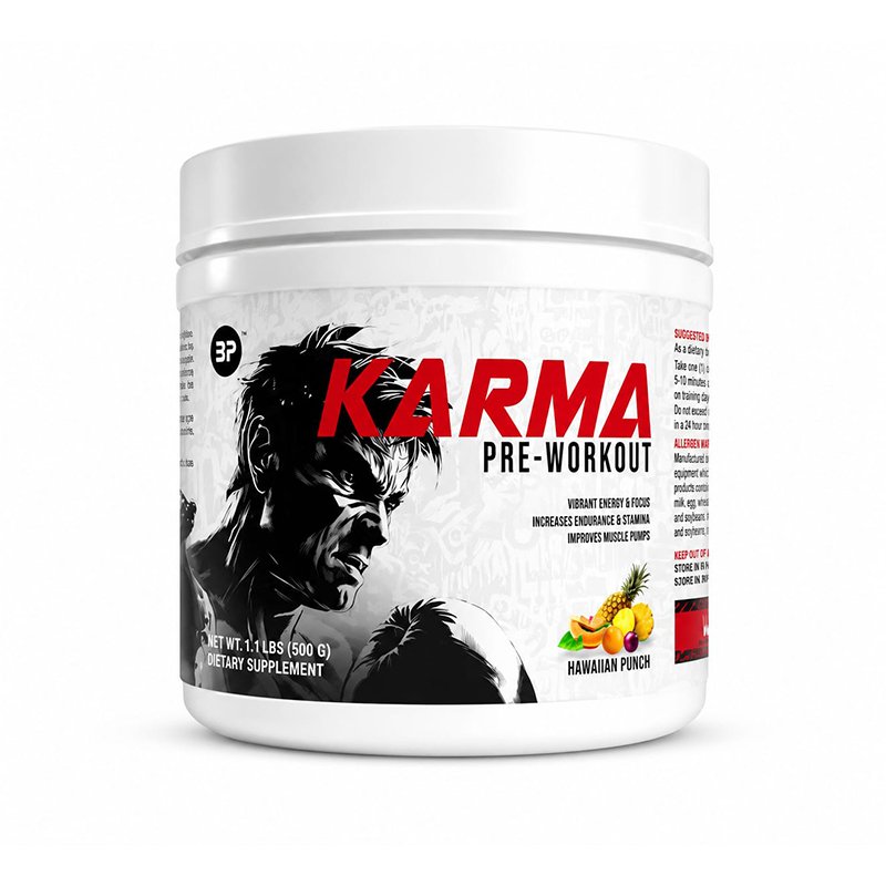 karma-pre-workout1 Karma Pre-Workout Supplement Powder - Fruit Punch Flavor for Energy, Focus & Workout Performance