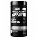 MuscleTech Platinum 100% Fish Oil Omega-3 supplement bottle