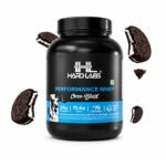 Hard Lab Performance Whey Protein Powder, Cookies & Cream Flavor, High Protein for Muscle Recovery and Lean Muscle Growth