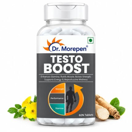 Dr. Morepen Testo Boost Testosterone Support Supplement for Men's Strength, Stamina & Vitality
