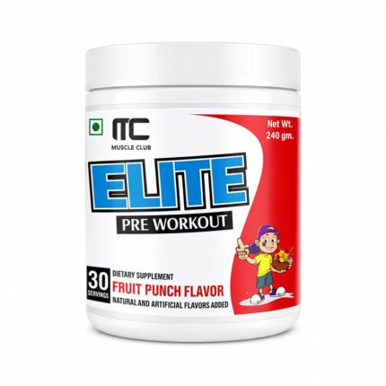 "MTC Elite Pre Workout Fruit Punch pre-workout supplement 30 servings"