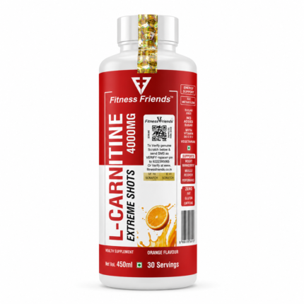 Fitness Friends L-Carnitine Liquid Supplement 500ml for Fat Burning, Energy and Metabolism
