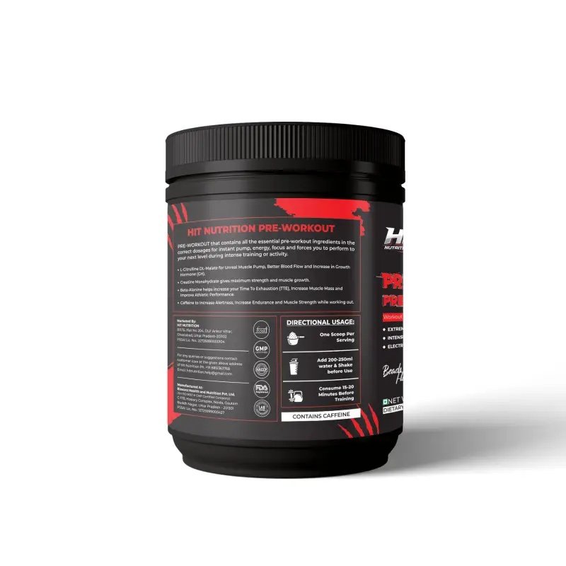 Hit Nutrition Predator Pre Workout front
