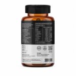 Back view of HIT Nutrition Muscle Gain bottle showing Supplement Facts, ingredients, usage directions, warnings, and barcode