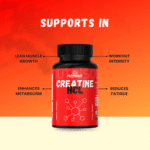 Nutrisouk Creatine HCL supplement supporting lean muscle growth, workout intensity, metabolism, and fatigue reduction