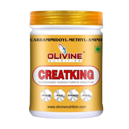 Olivine Nutrition Creatking creatine supplement container