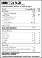 Anabolic Research Performance ISO-GOLD supplement facts and nutrition label