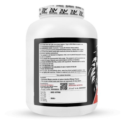 Muscle Addic Hyper Anabolic Mass Gainer nutrition information