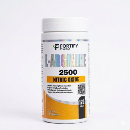 Fortify Pharma L-Arginine 2500 – Nitric Oxide Booster | 120 Tablets