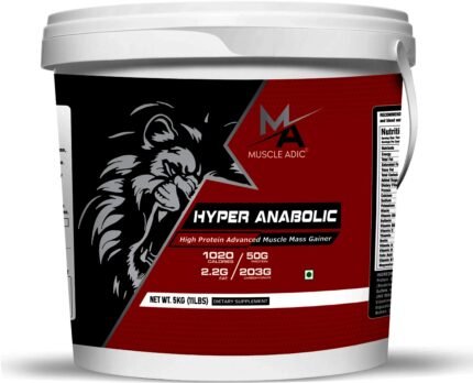 Muscle Adic Hyper Anabolic High Protein Advanced Muscle Mass Gainer – 5kg