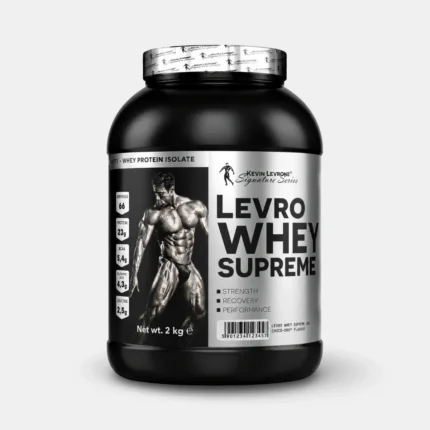 Front view of Kevin Levrone Levro Whey Supreme 2 Kg whey protein