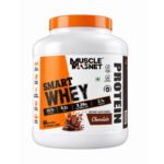 Muscle Magnet Smart Whey protein powder 2kg tub, front view