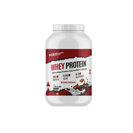 Muscle Reign Whey Protein 2.2kg (5lbs) – 25g Protein, BCAA & Glutamine