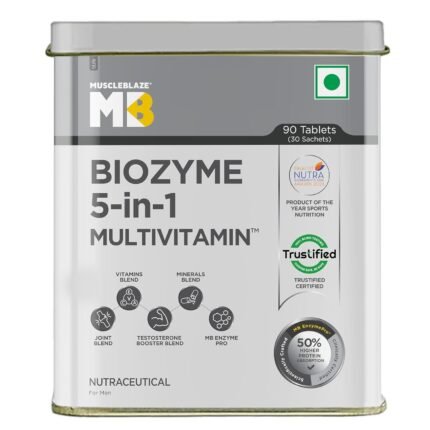 MuscleBlaze Biozyme 5-in-1 Multivitamin – 90 Tablets